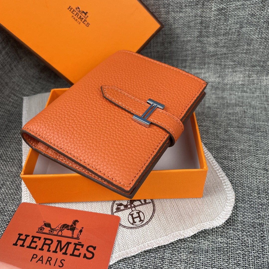 【Hermes 】二つ折り財布  10*12CM  -6色