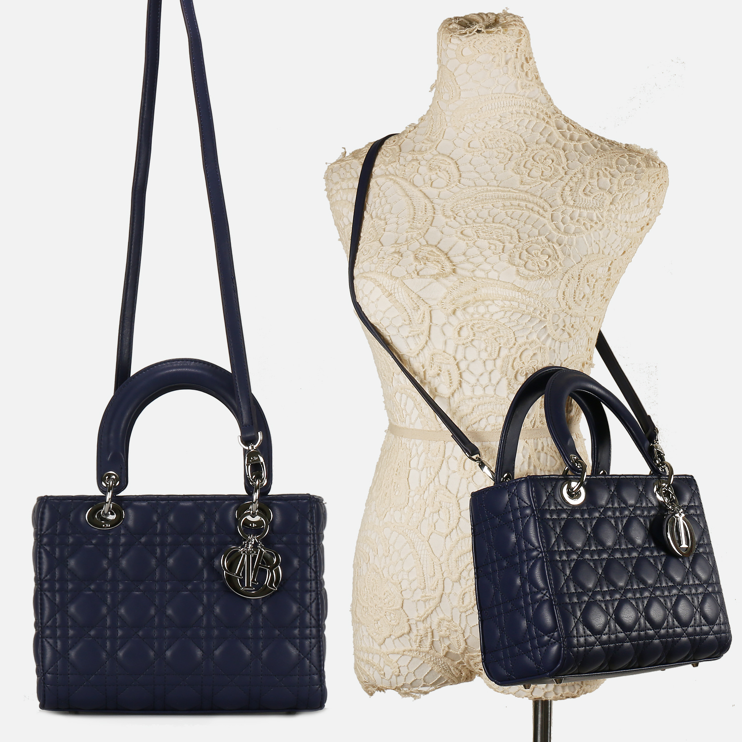 【Dior】 ディオール「LADYDIOR」ミディアムバッグ -8色