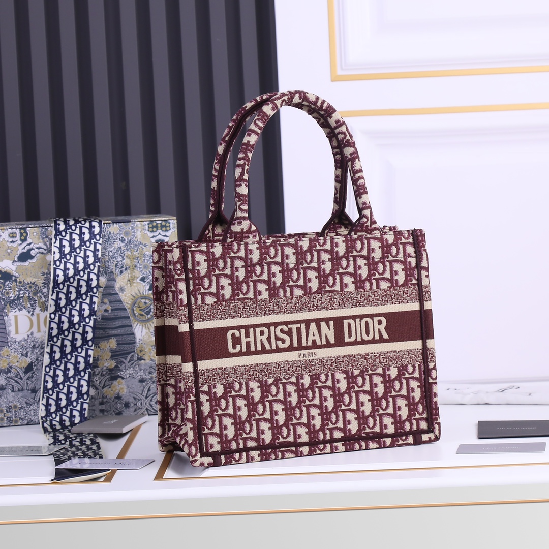 【DIOR】BOOK TOTE  -26.5x21x14CM -36x20x15cm-4色