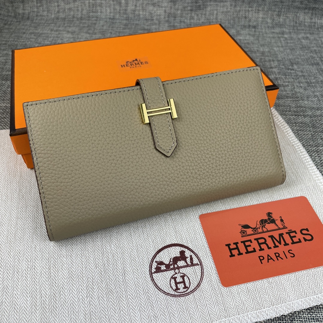 【Hermes 】二つ折り財布  9X17.5 CM -6色