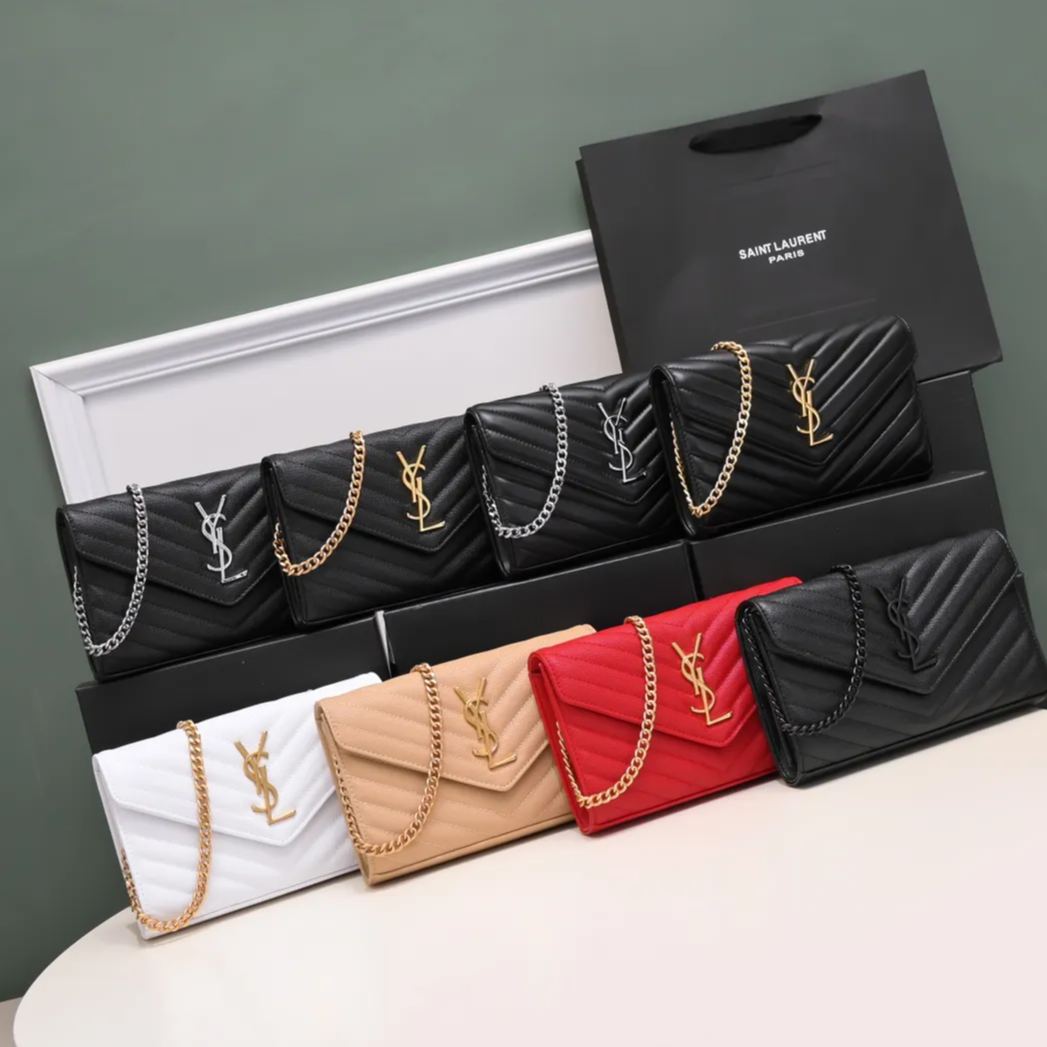 【SAINT LAURENT】 サイズ: 22.5×14×4cm