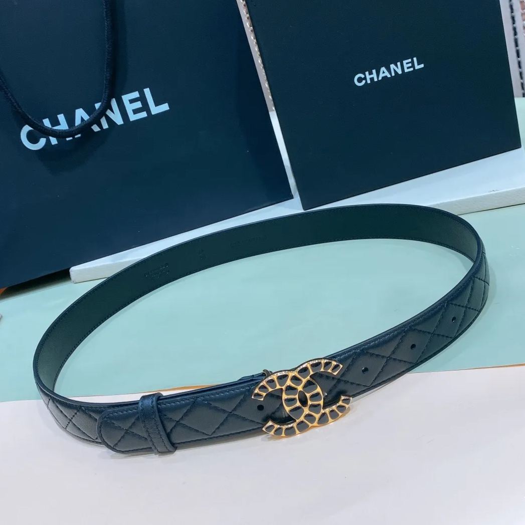 【CHANEL】 レディース  幅：3.0CM 長:90-110CM