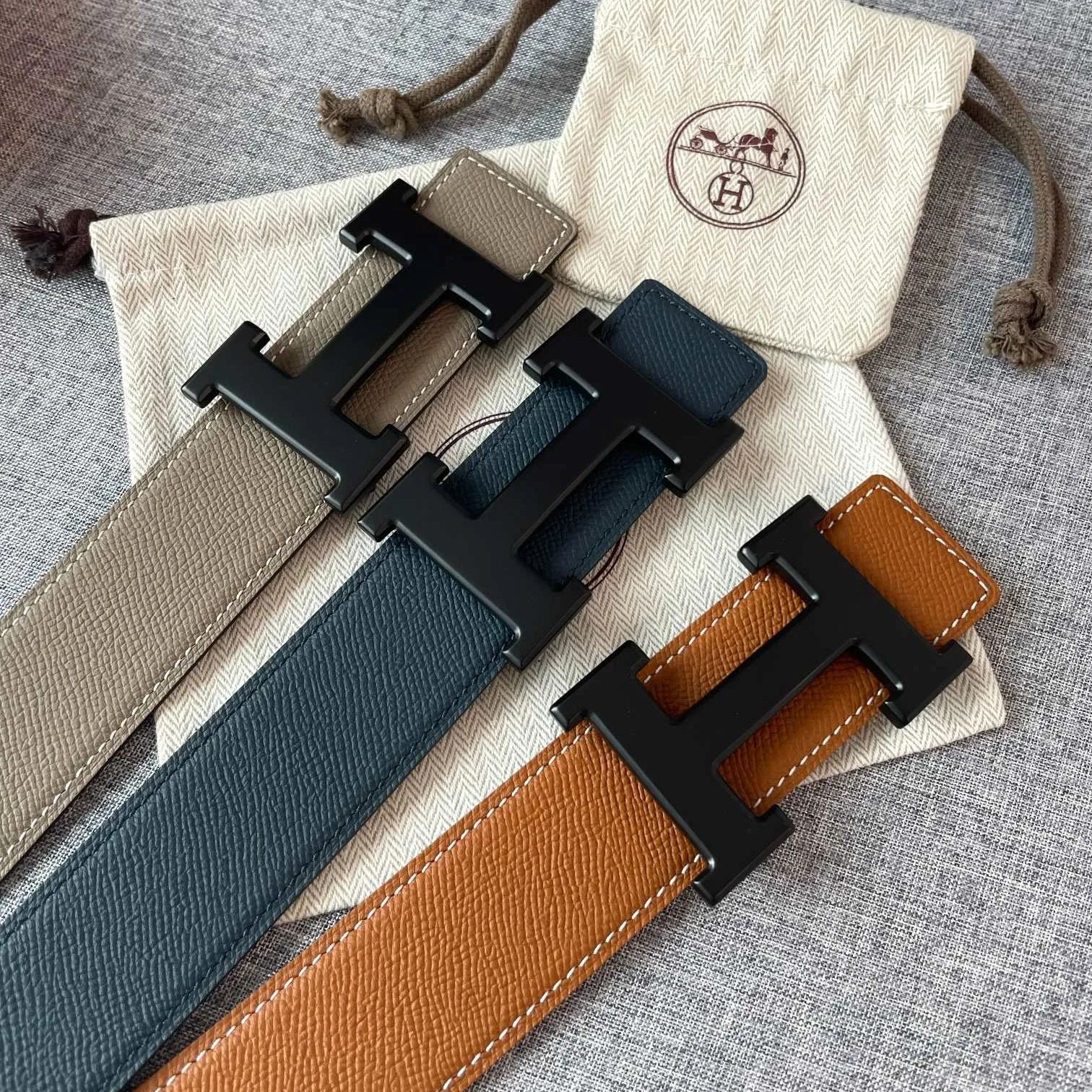 【Hermès】 メンズ  幅：3.8CM 長：105-125CM