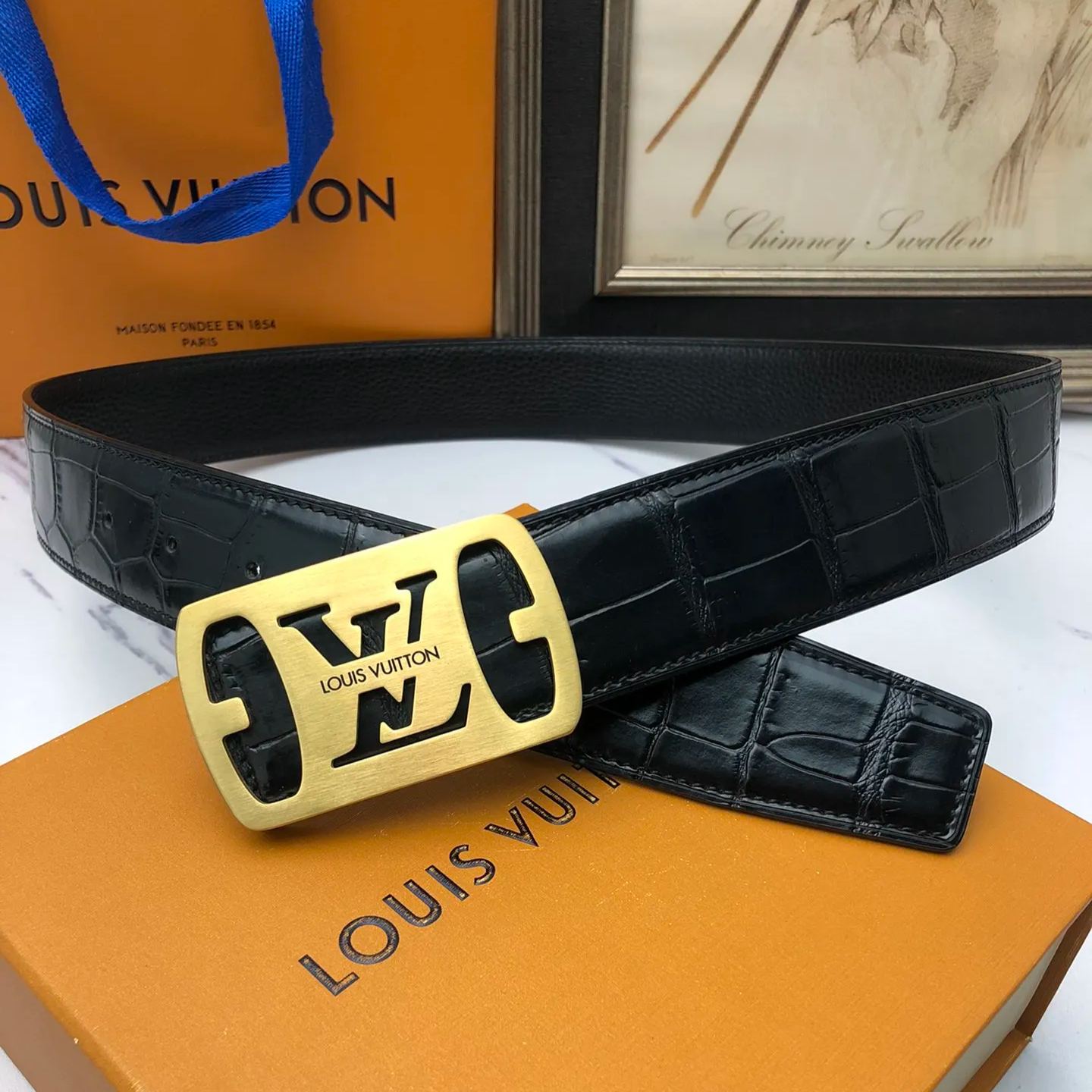 【Louis Vuitton】 メンズ  幅：3.8CM 長：105-125CM