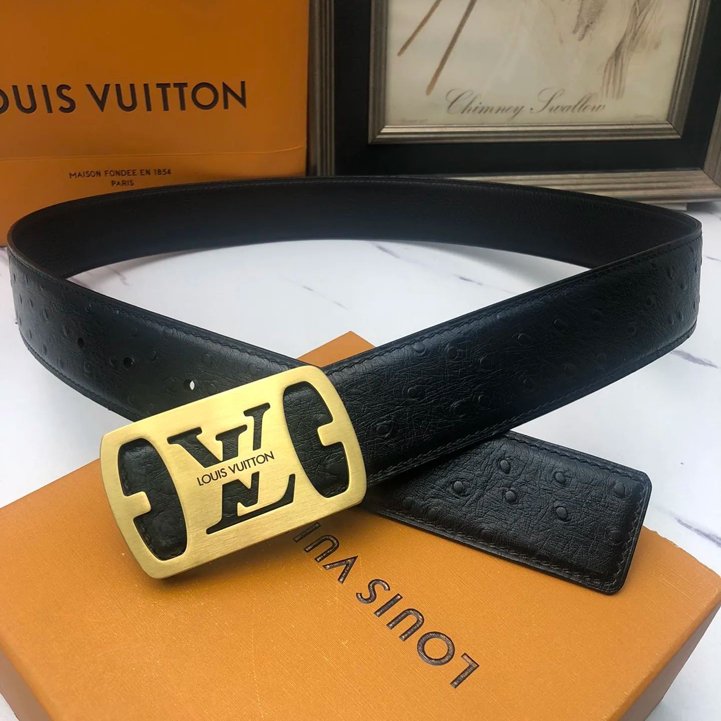 【Louis Vuitton】 メンズ  幅：3.8CM 長：105-125CM