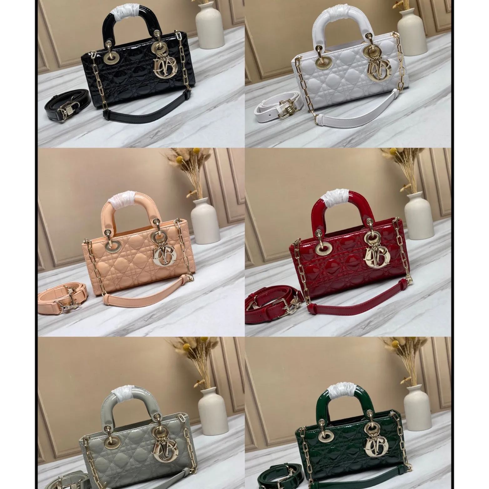 【DIOR】 𝗗-𝗝𝗼𝘆 𝗕𝗮𝗴  22*6*12Cm