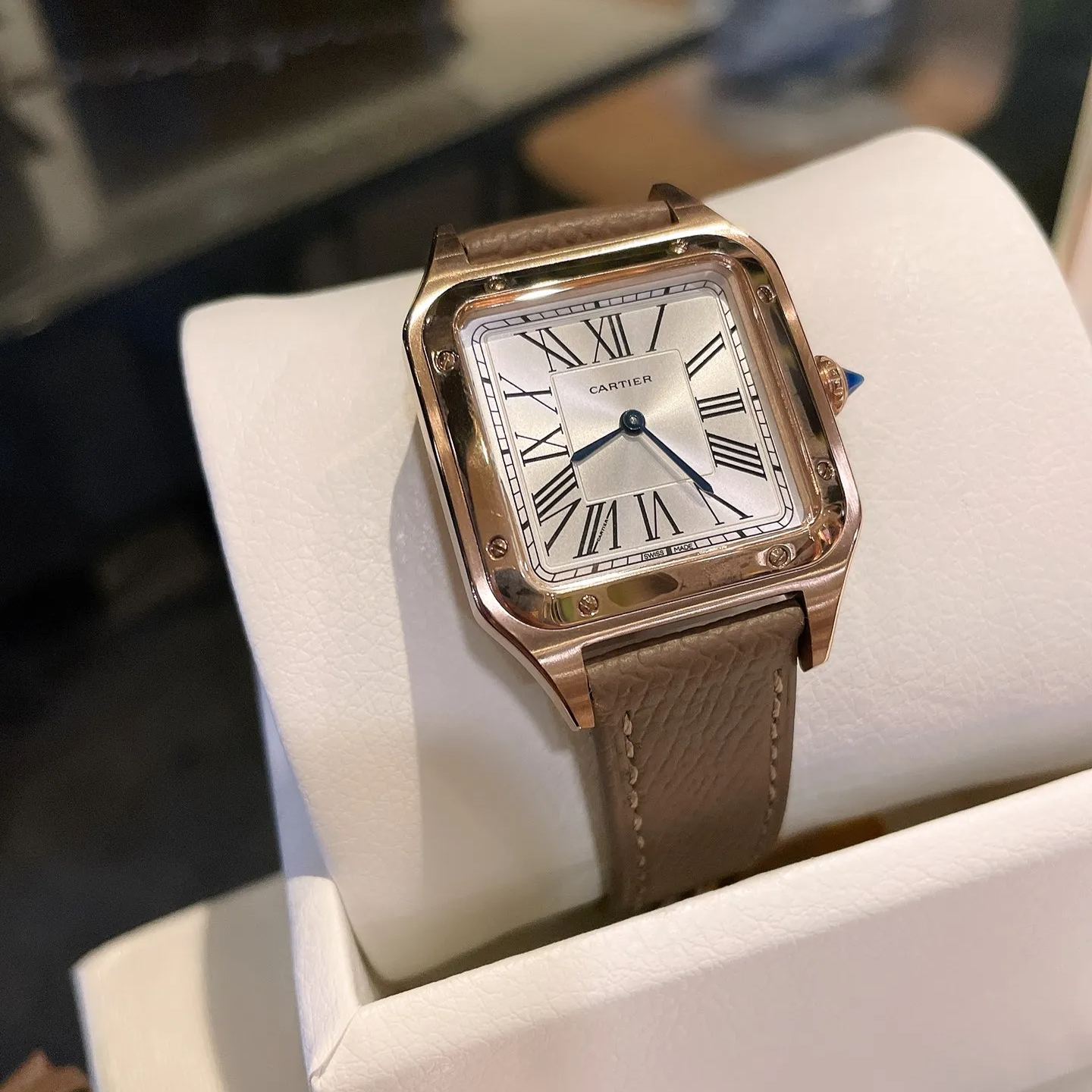 【15-20日間の輸送時間】【CARTIER】SANTOS 28mm×38mm