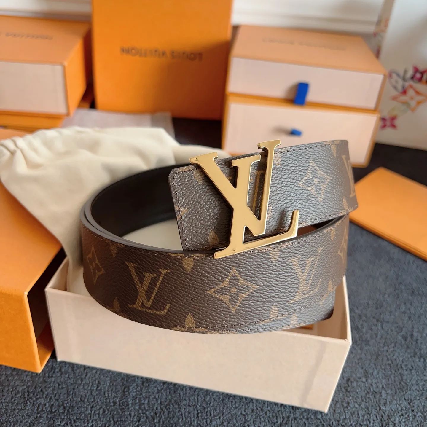 【Louis Vuitton】 メンズ  幅：4.0CM 長：105-125CM