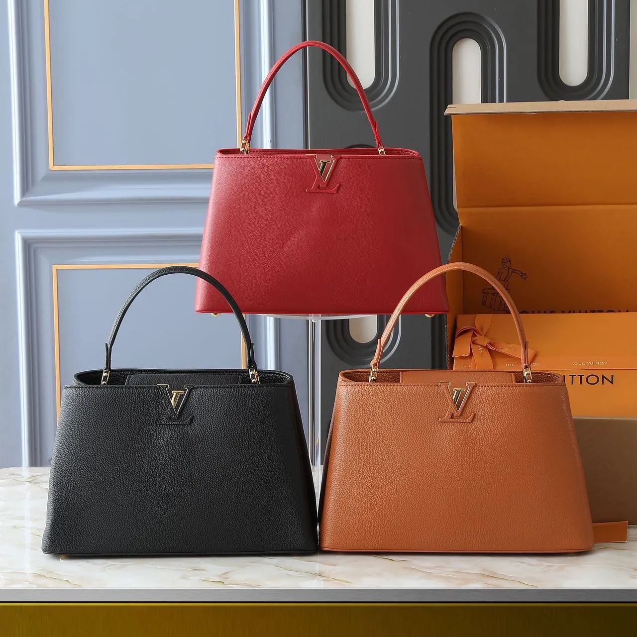 【LOUIS VUITTON】Capucines Souple 38.0 x 23.0 x 16.0 cm
