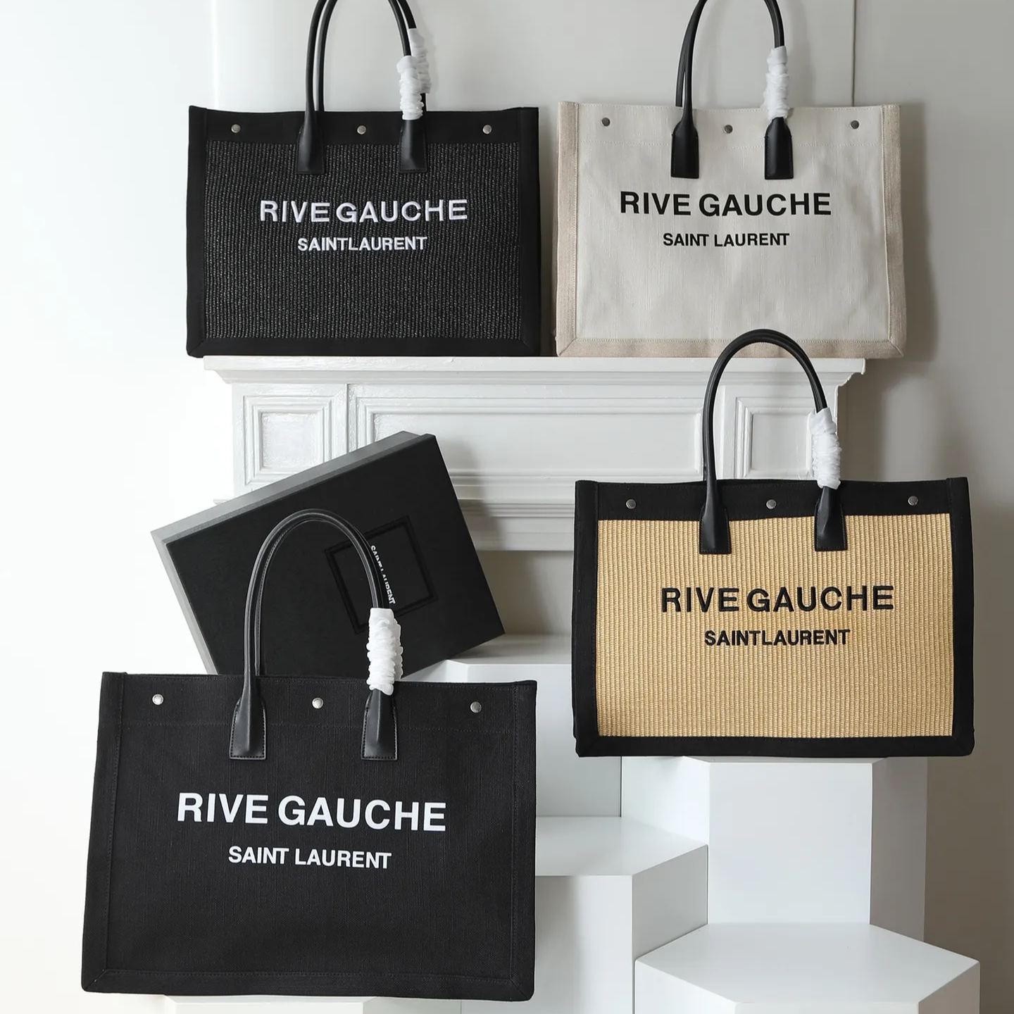 【Yves Saint Laurent】Rive Gauche Tote Bag