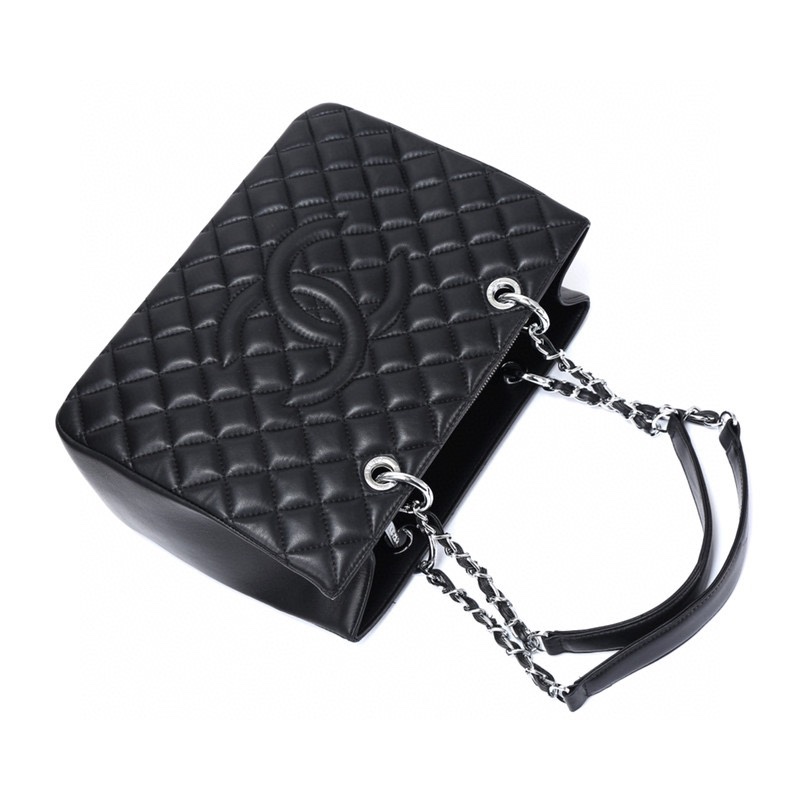 【シャネル】新作人気の斜め掛け cf mini handle 20cm カーフスキン -2色