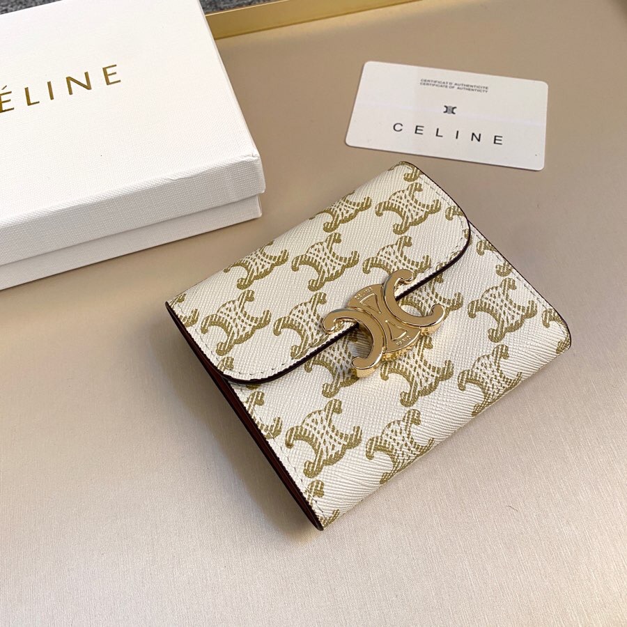 【CELINE】TRIOMPHE CANVAS 11*10*5CM
