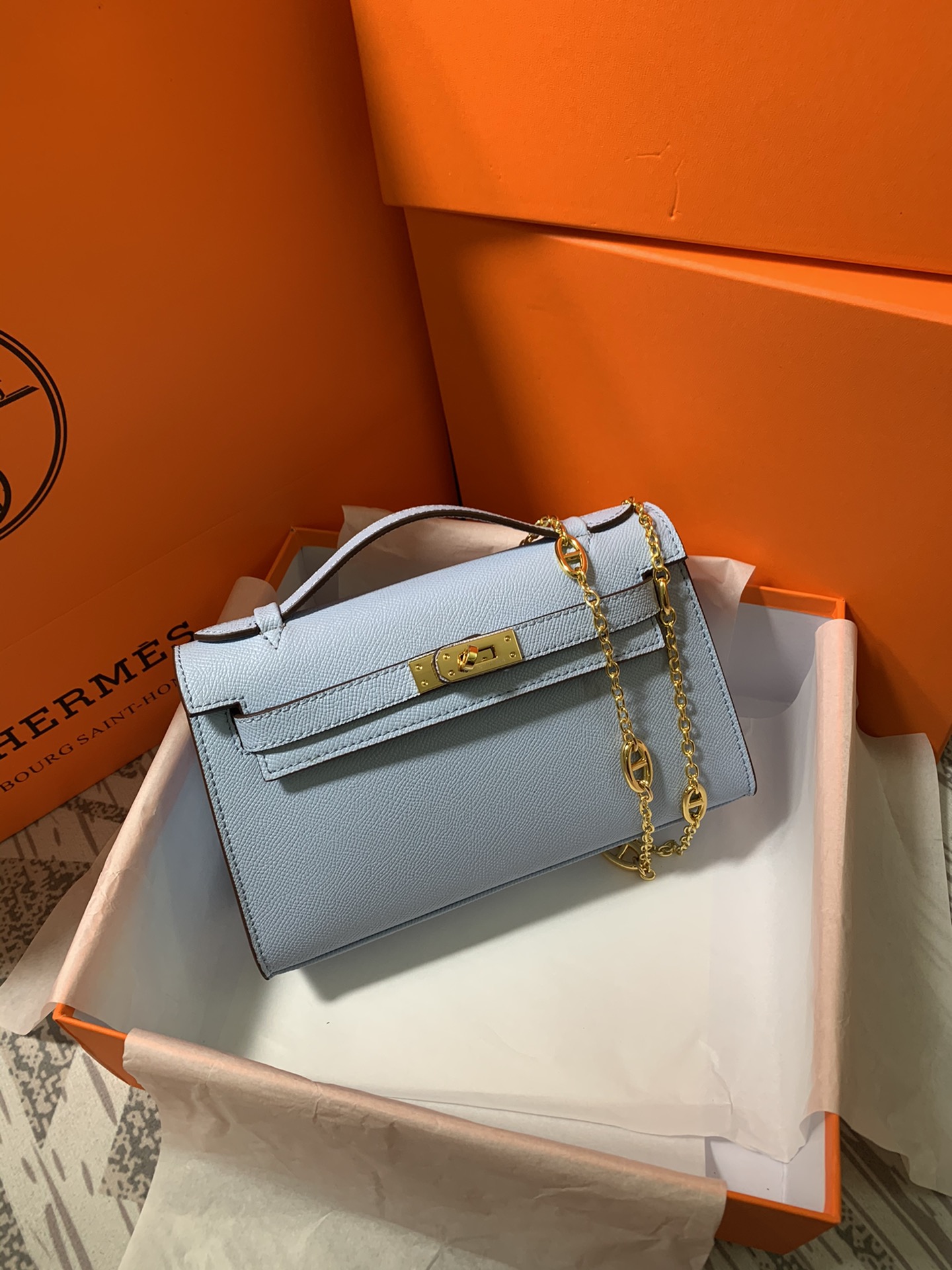 【Hermes 】MINI KELLY 22*13*7CM