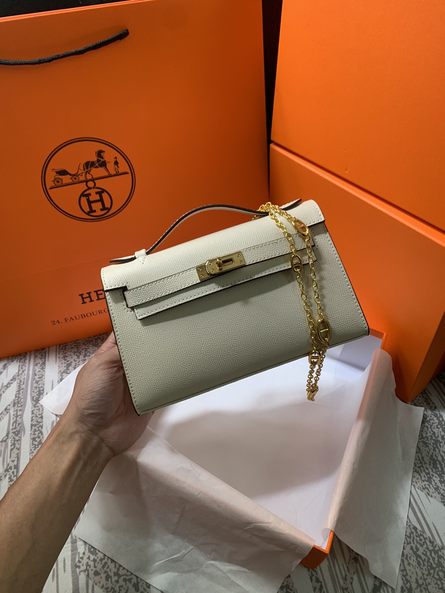 【Hermes 】MINI KELLY 22*13*7CM