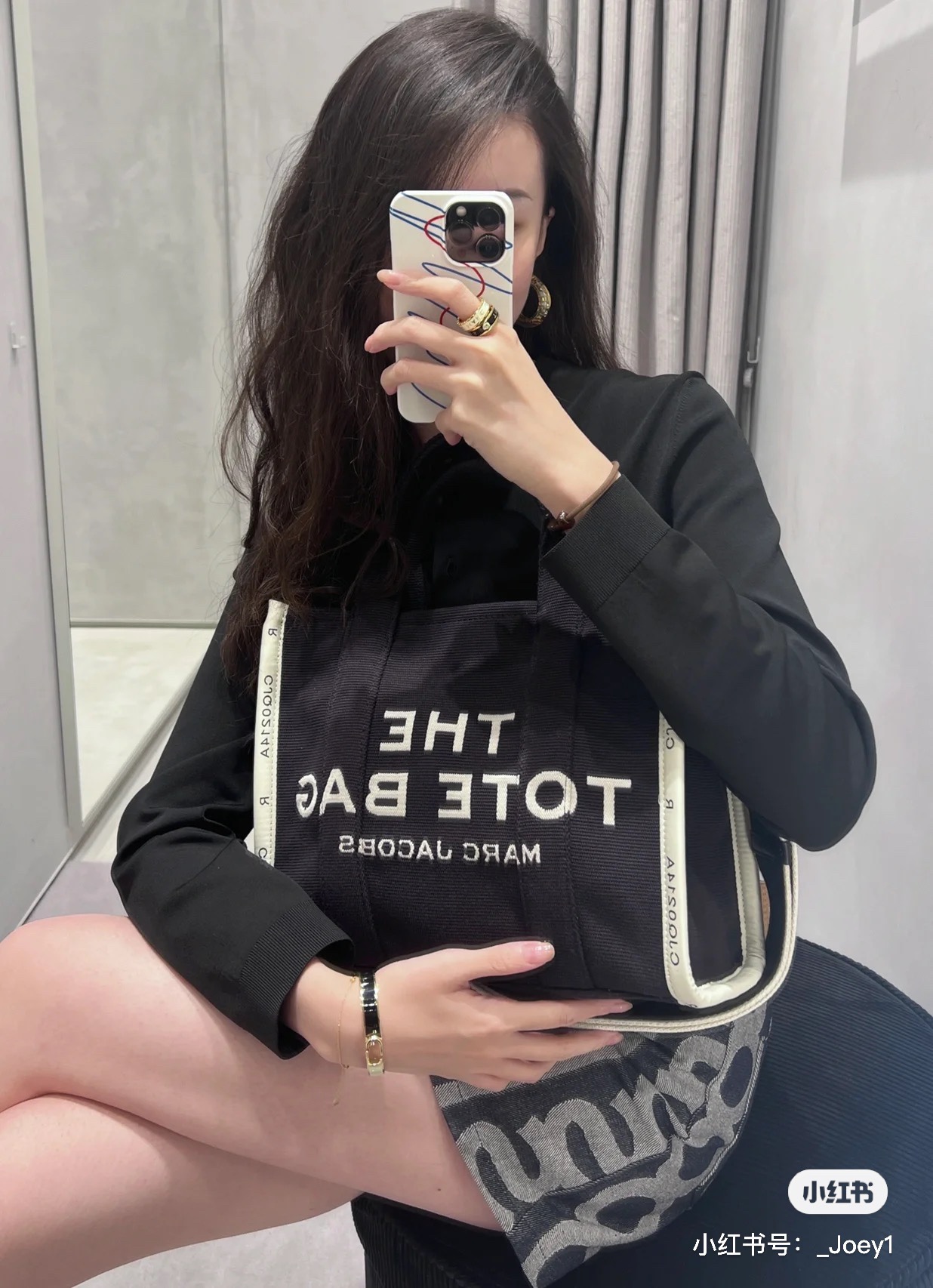【MARC JACOBS】tote bag 32-25-15cm
