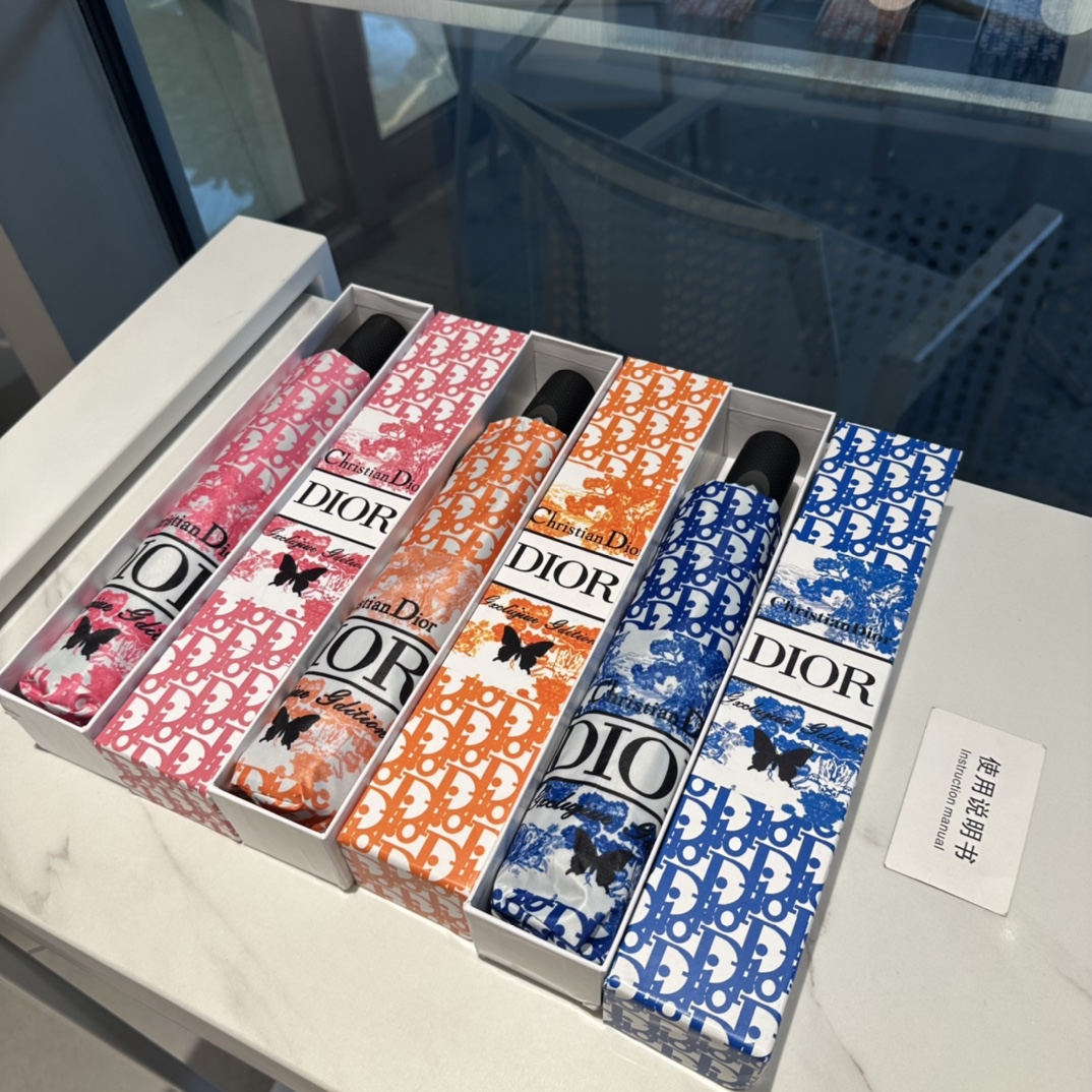 【DIOR】折りたたみ傘 自動開閉