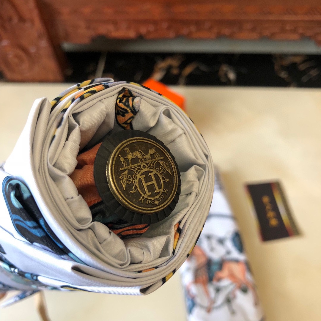 【Hermès】折りたたみ傘 自動開閉