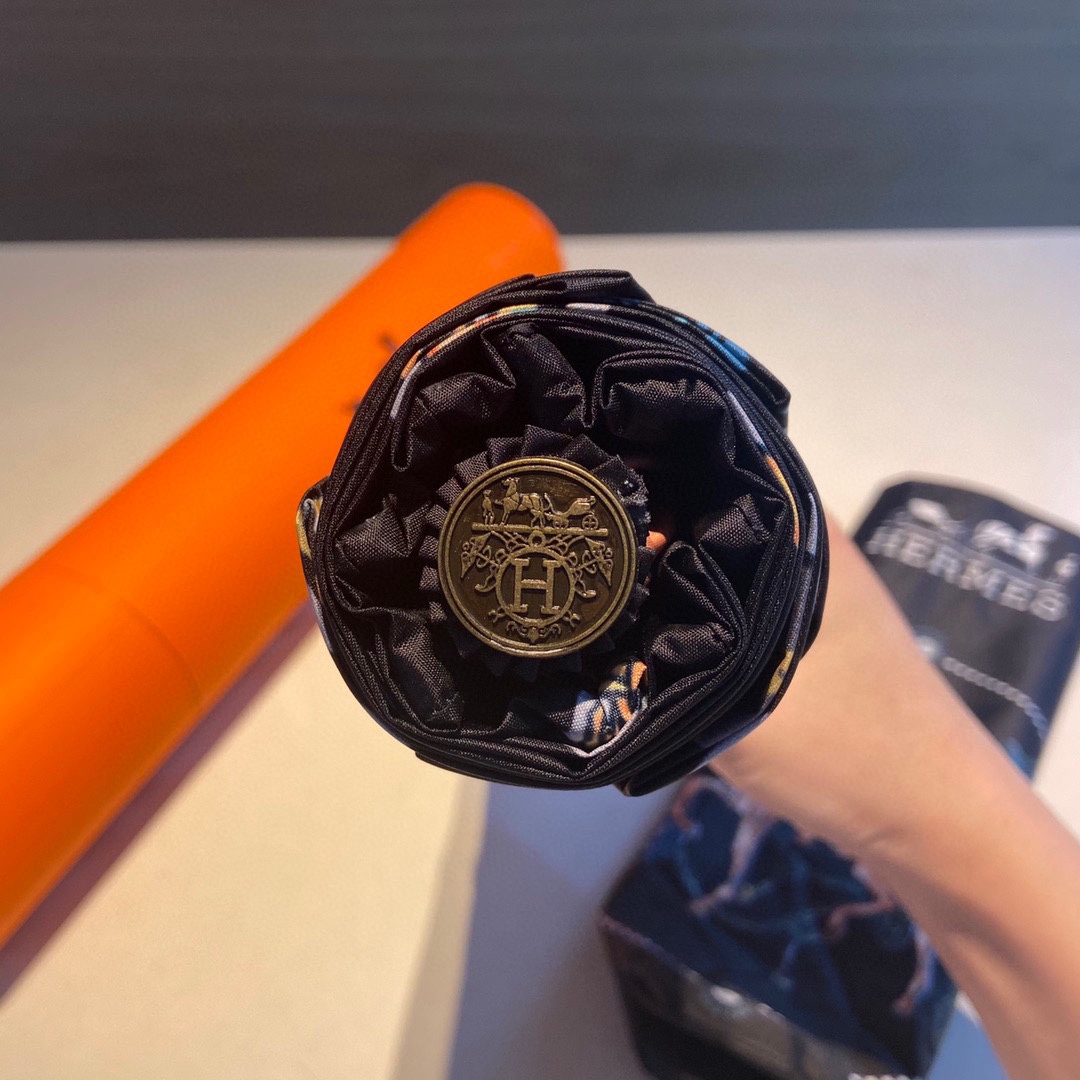 【Hermès】折りたたみ傘 自動開閉