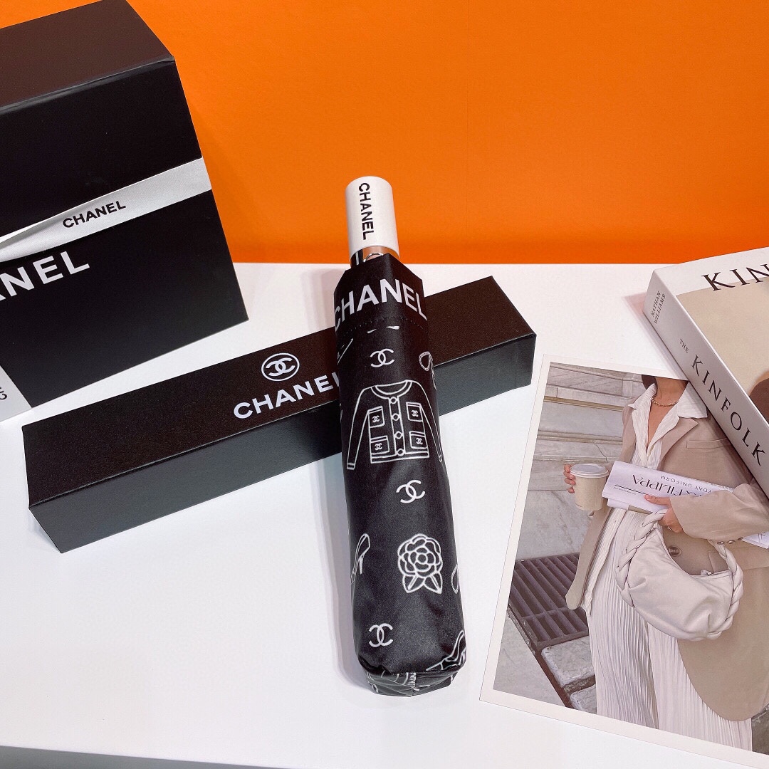 [Copy]【CHANEL】折りたたみ傘 自動開閉