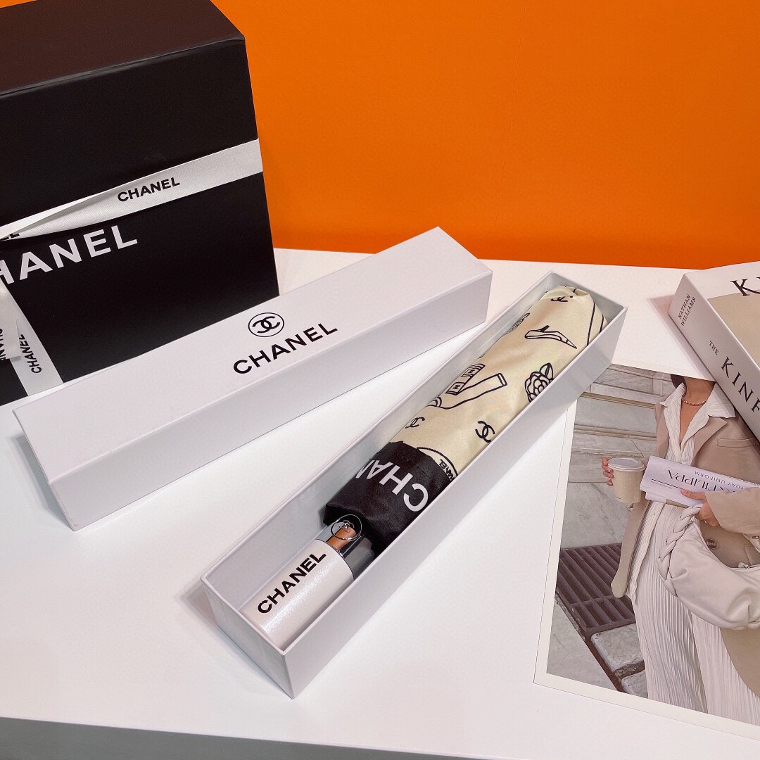 [Copy]【CHANEL】折りたたみ傘 自動開閉
