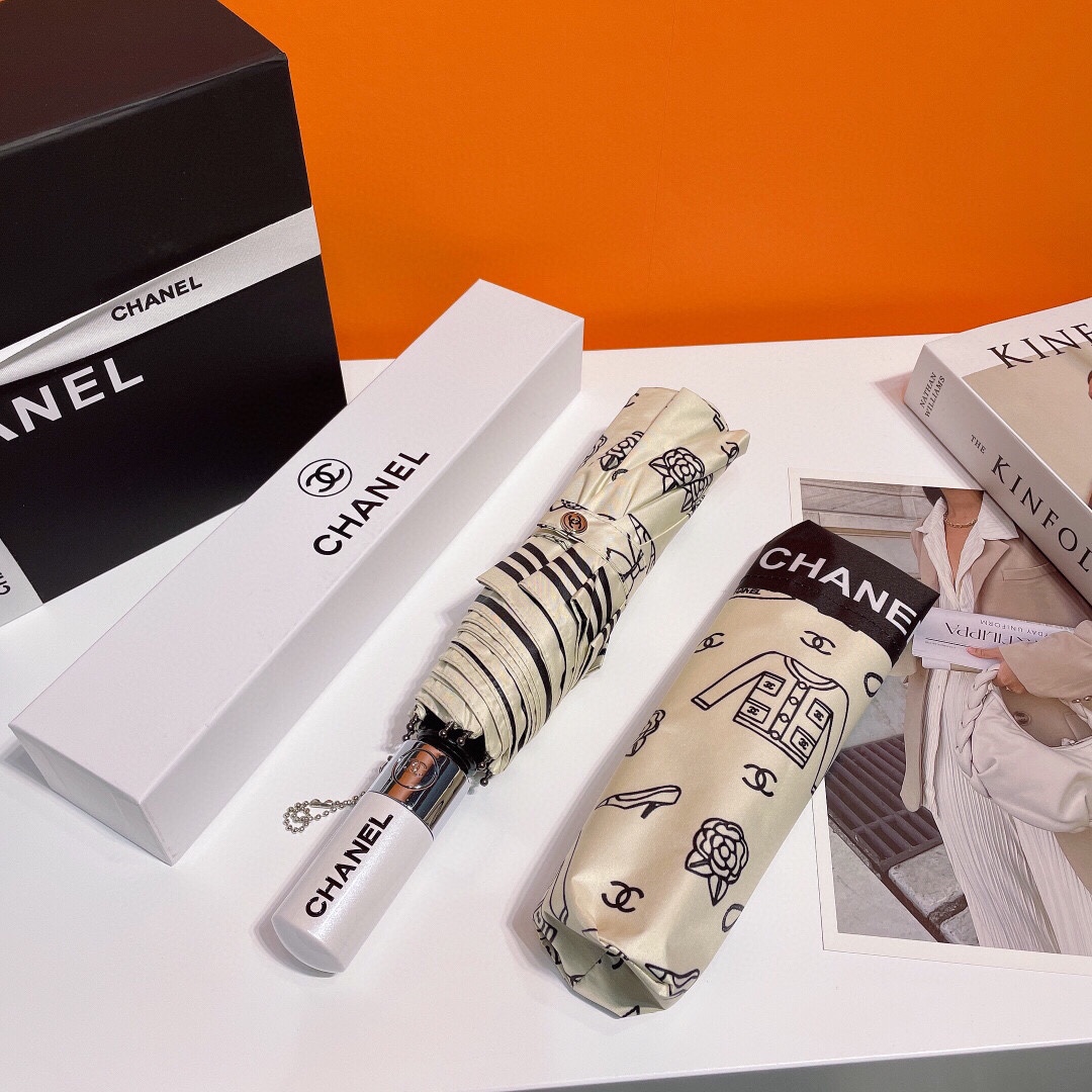 [Copy]【CHANEL】折りたたみ傘 自動開閉