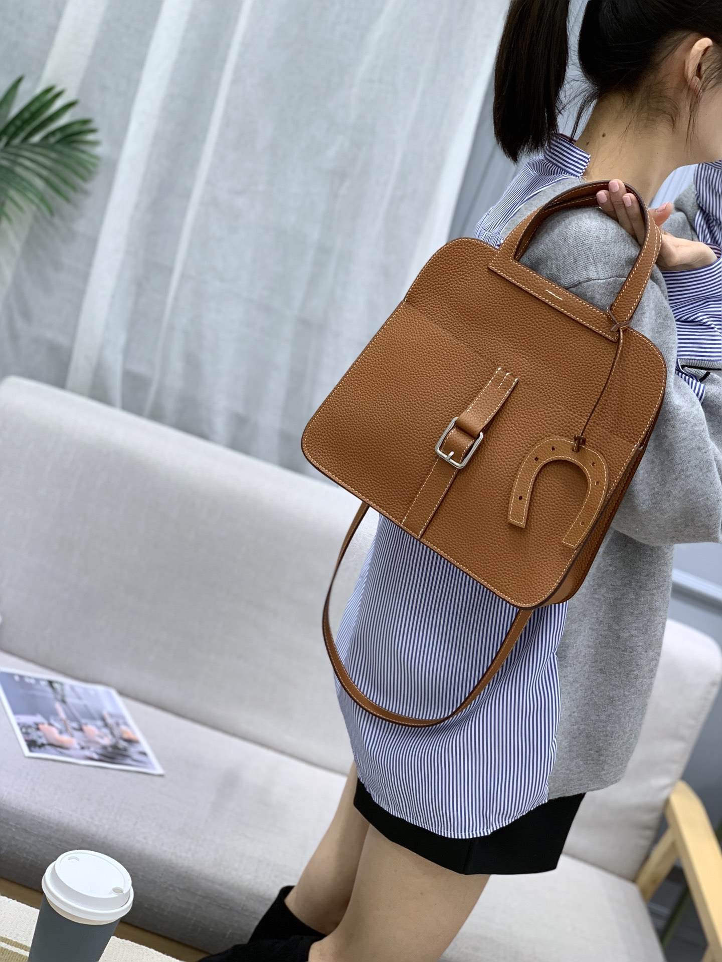 【Hermes 】Halzan 28*18*7CM