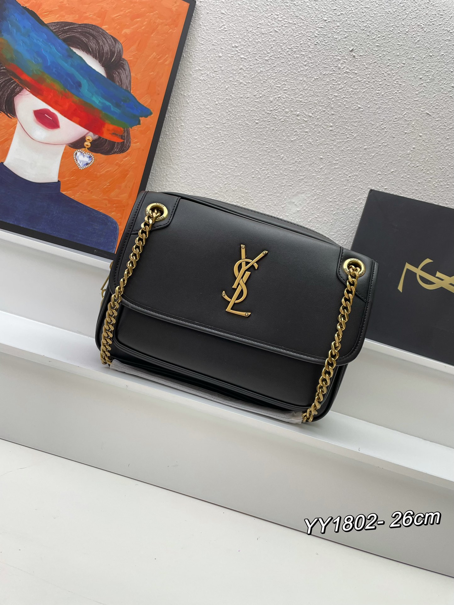 【SAINT LAURENT】NIKI 26×19×7.5cm