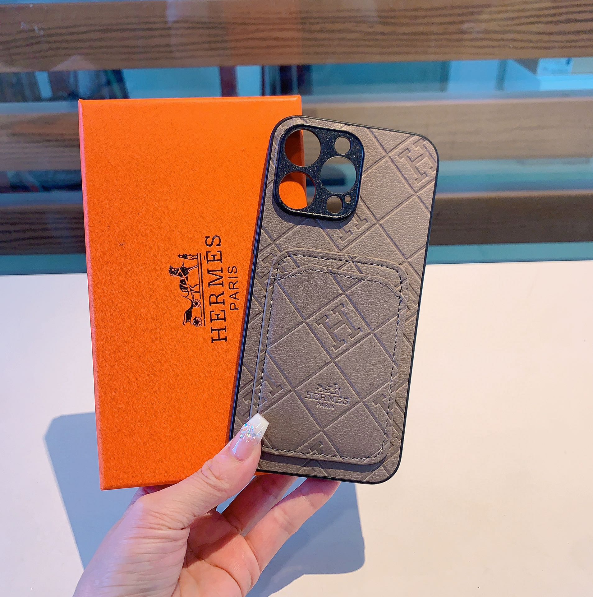 【スマホケース】HERMES 携帯カバー