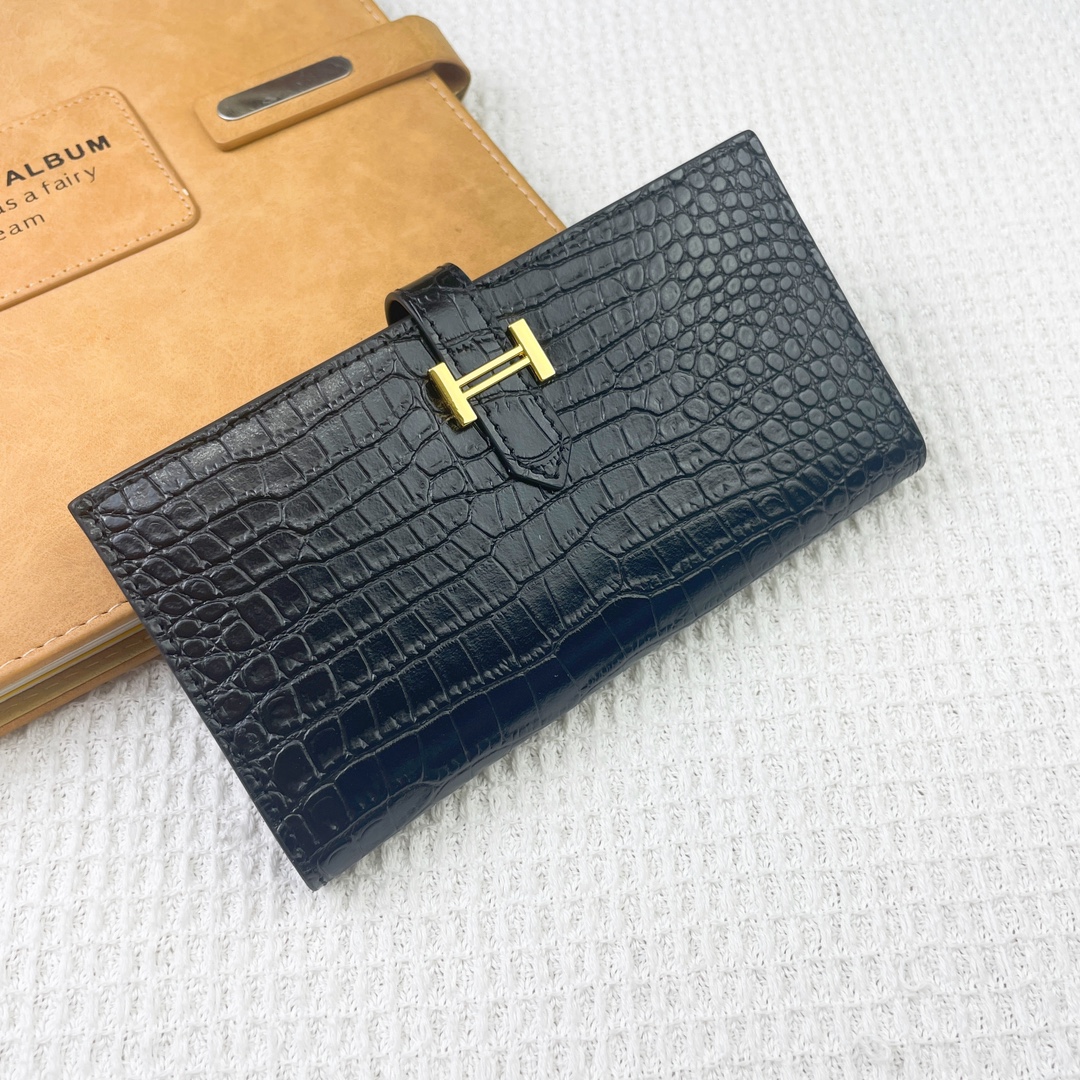【Hermes 】二つ折り財布  9X17.5 CM -5色