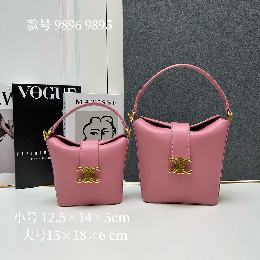 【CELINE】15×18×6 cm  12.5×14×5cm