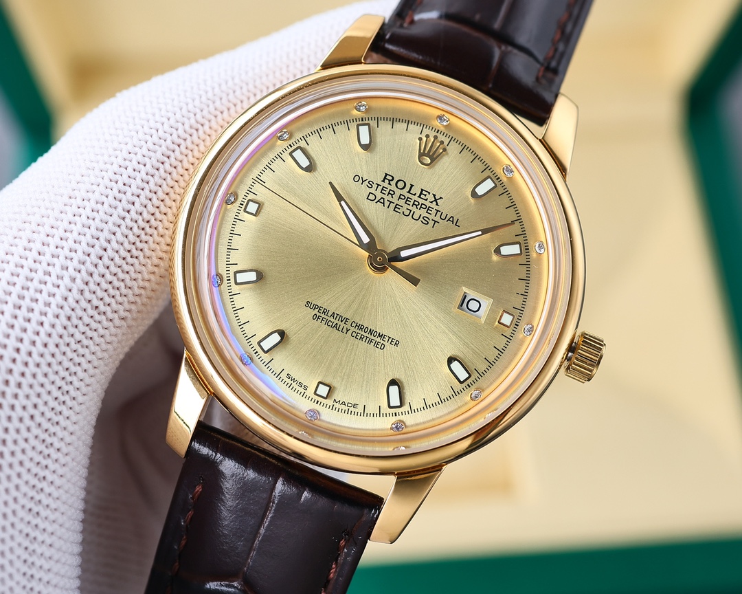 【18-22日にお届け】Rolex メンズ 腕時計 デイトジャスト  42MM  2色