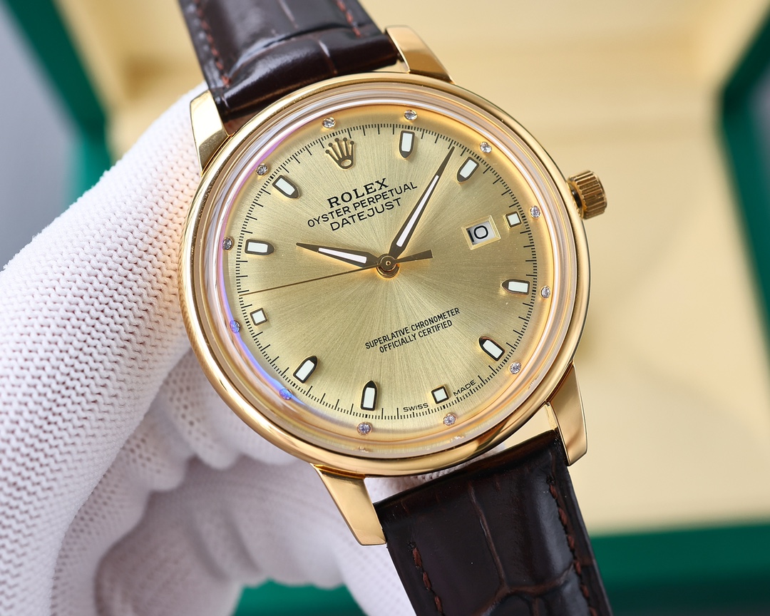 【18-22日にお届け】Rolex メンズ 腕時計 デイトジャスト  42MM  2色