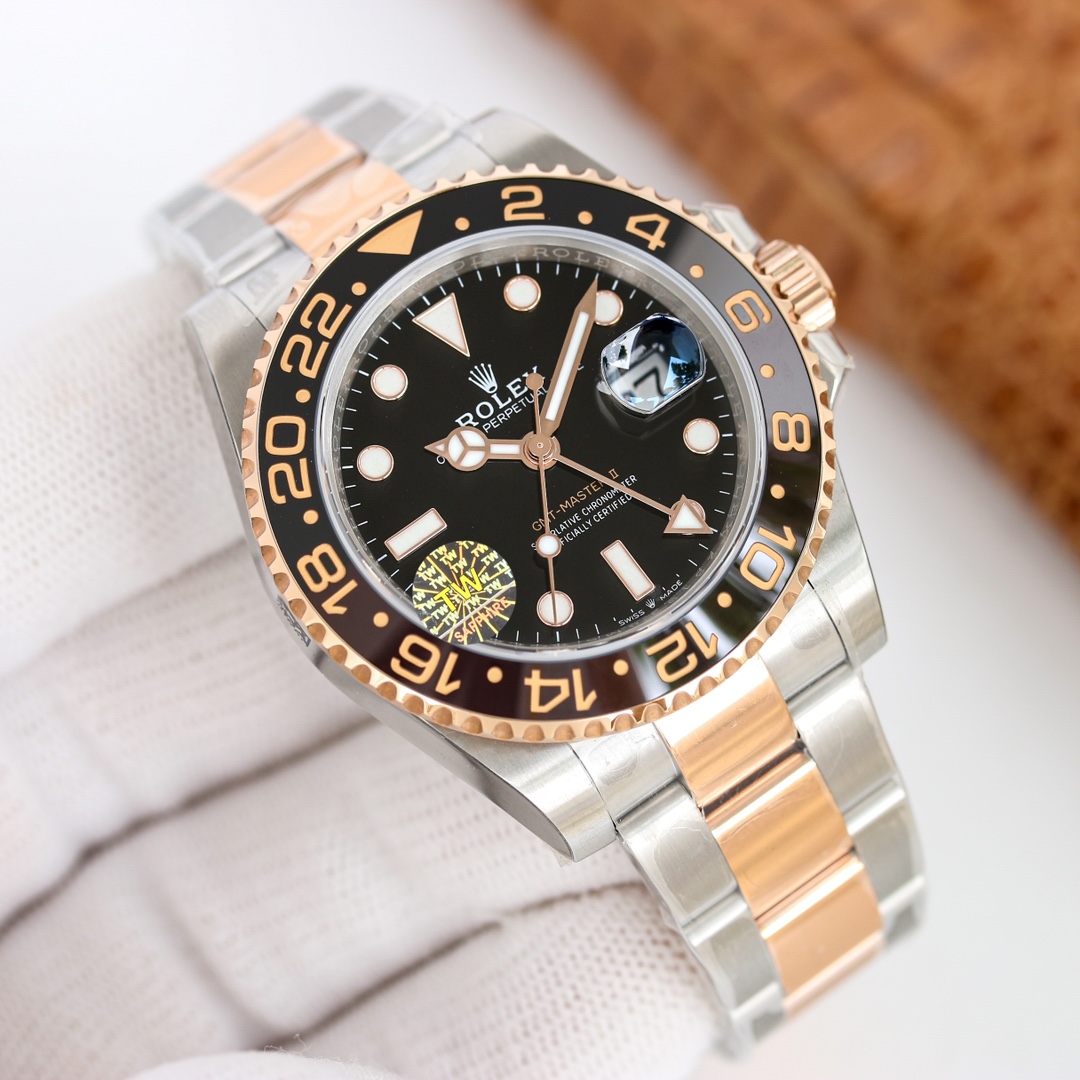 【18-22日にお届け】Rolex メンズ 腕時計  GMTマスター Ⅱ  40MM 