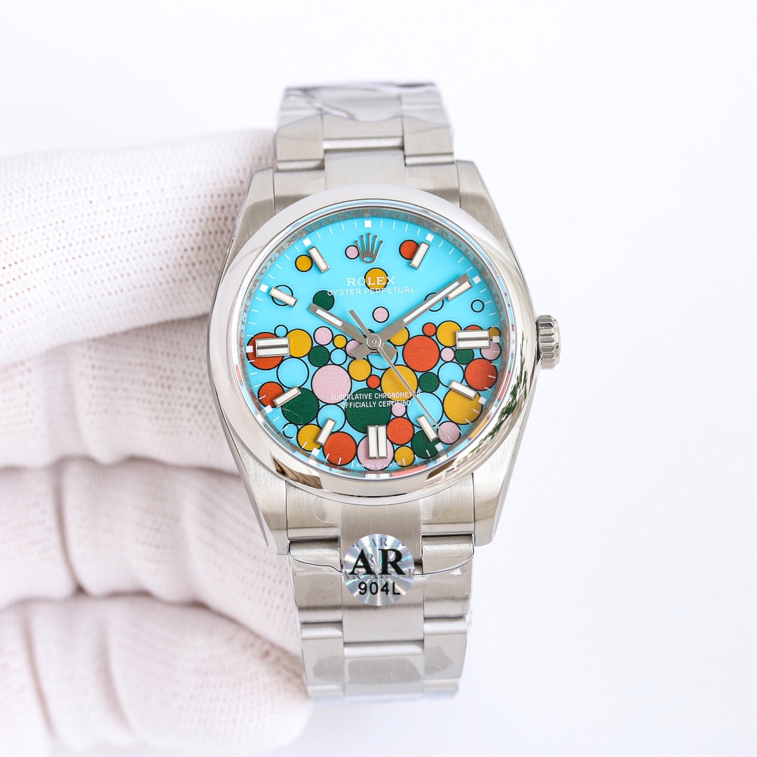 国内在庫(3日にお届け)【ROLEX 腕時計】メンズ  41MM  オイスター パーペチュアル 新款浅蓝
