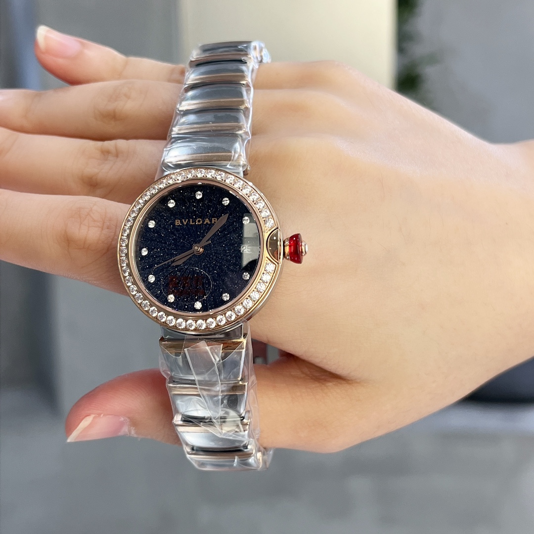【18-22日にお届け】BVLGARI レディース 腕時計   33MM