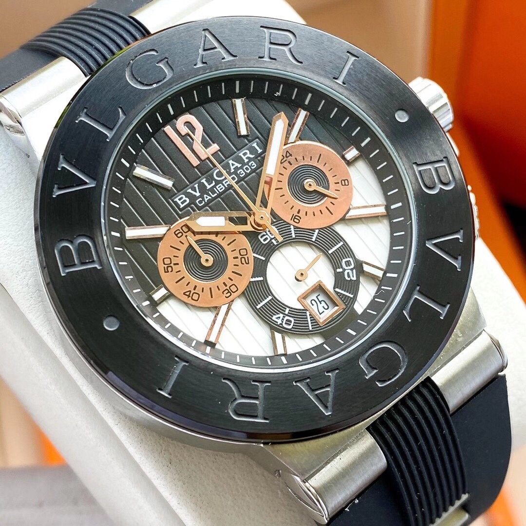 【18-22日にお届け】BVLGARI メンズ 腕時計  43MM 