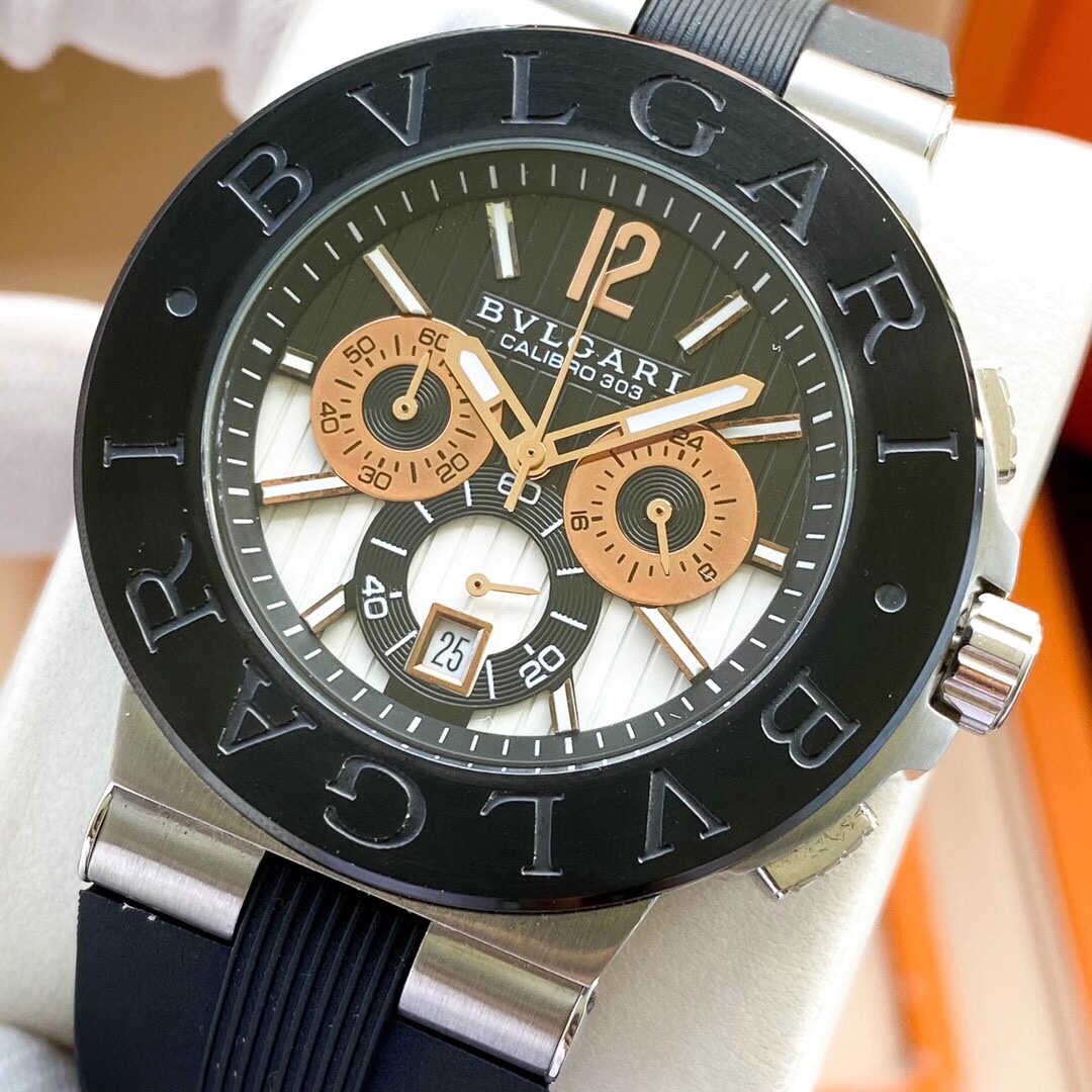 【18-22日にお届け】BVLGARI メンズ 腕時計  43MM 