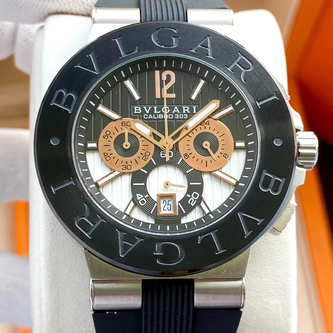 【18-22日にお届け】BVLGARI メンズ 腕時計  43MM 