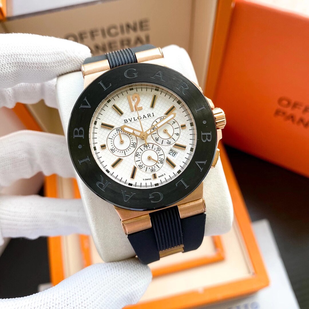【18-22日にお届け】BVLGARI メンズ 腕時計  43MM 