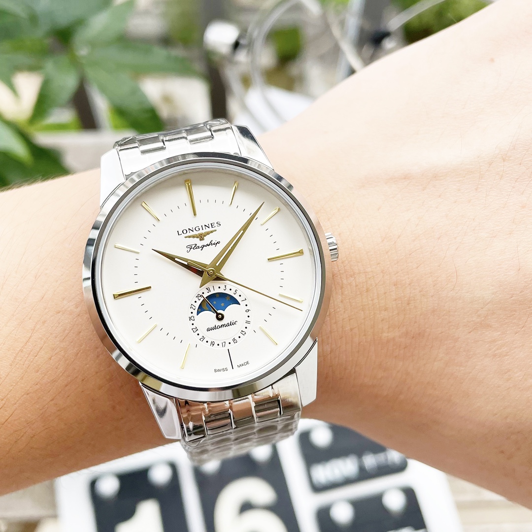 【18-22日にお届け】LONGINES メンズ 腕時計  40MM 
