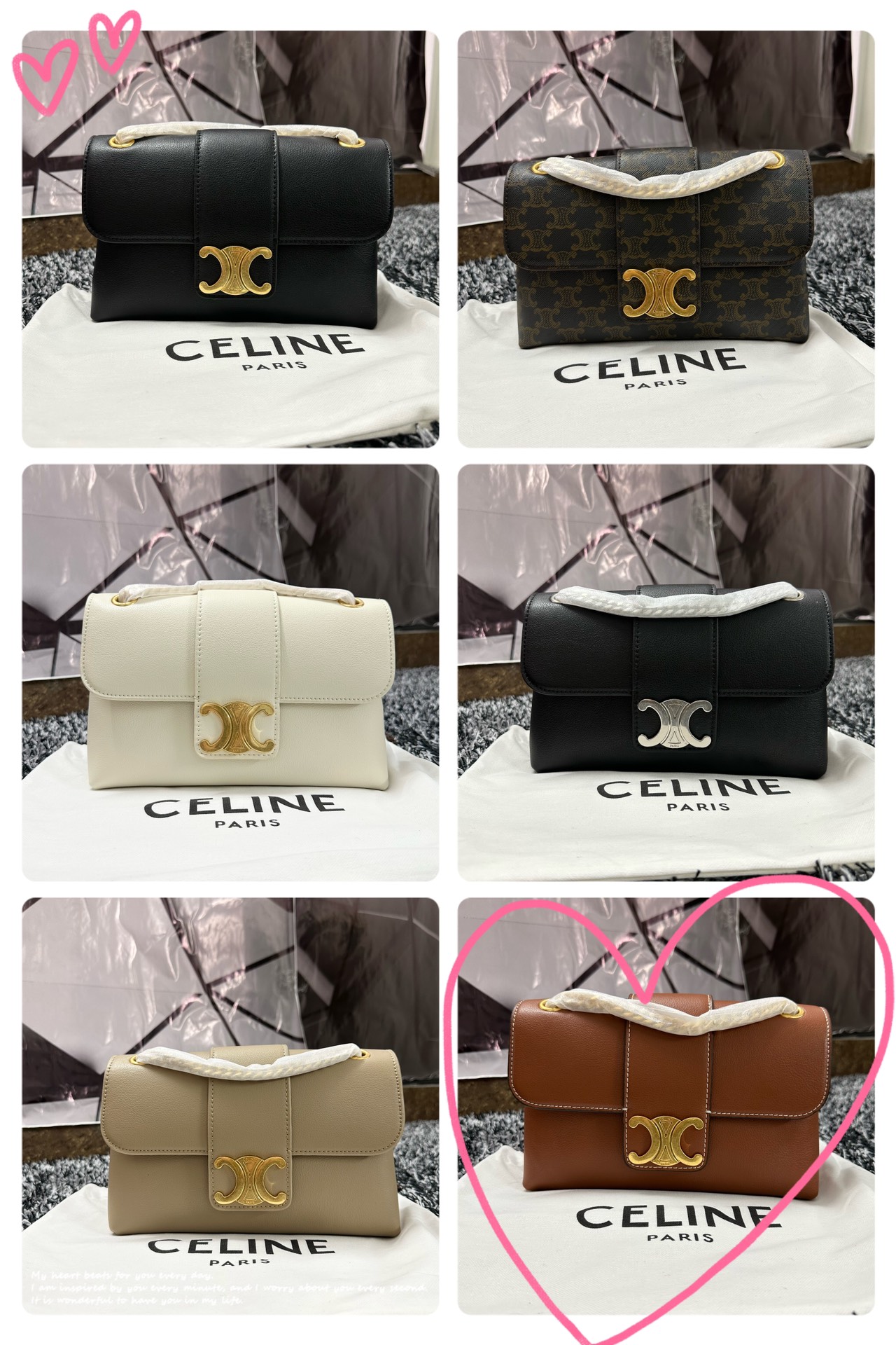 【CELINE】Victoire 23.5X14X8cm