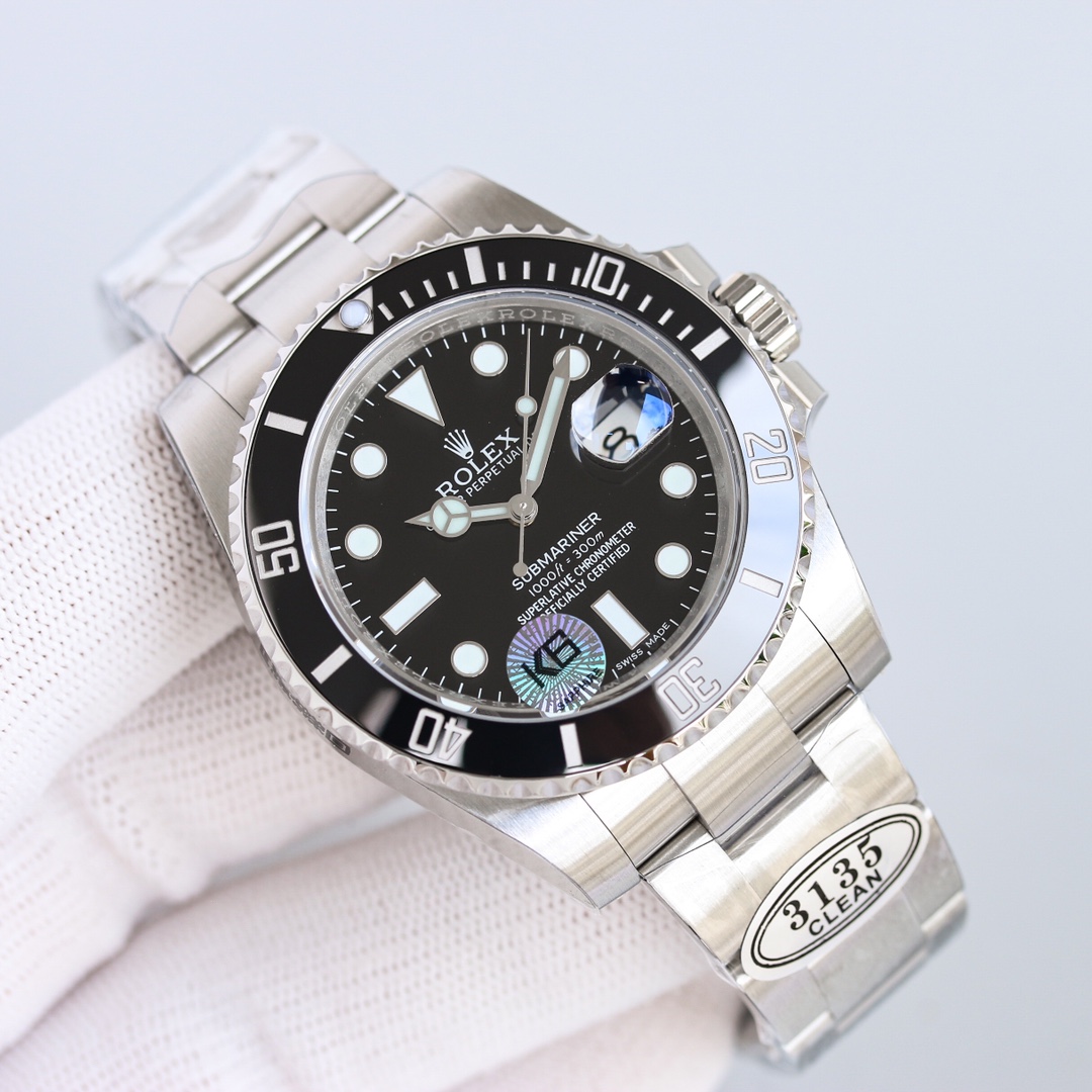 国内在庫(3日にお届け)Rolex メンズ 腕時計 126618LN サブマリーナー 41MM 黑水鬼