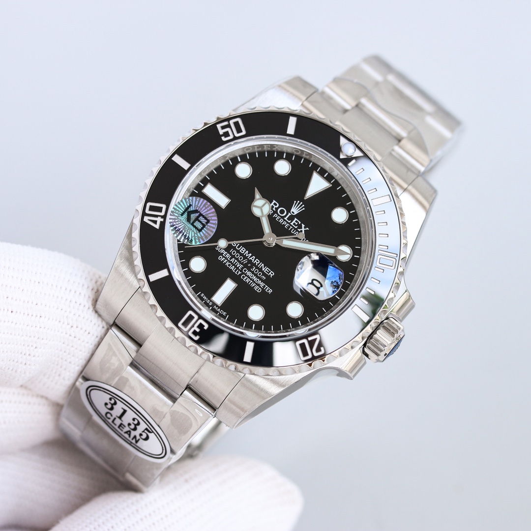 国内在庫(3日にお届け)Rolex メンズ 腕時計 126618LN サブマリーナー 41MM 黑水鬼