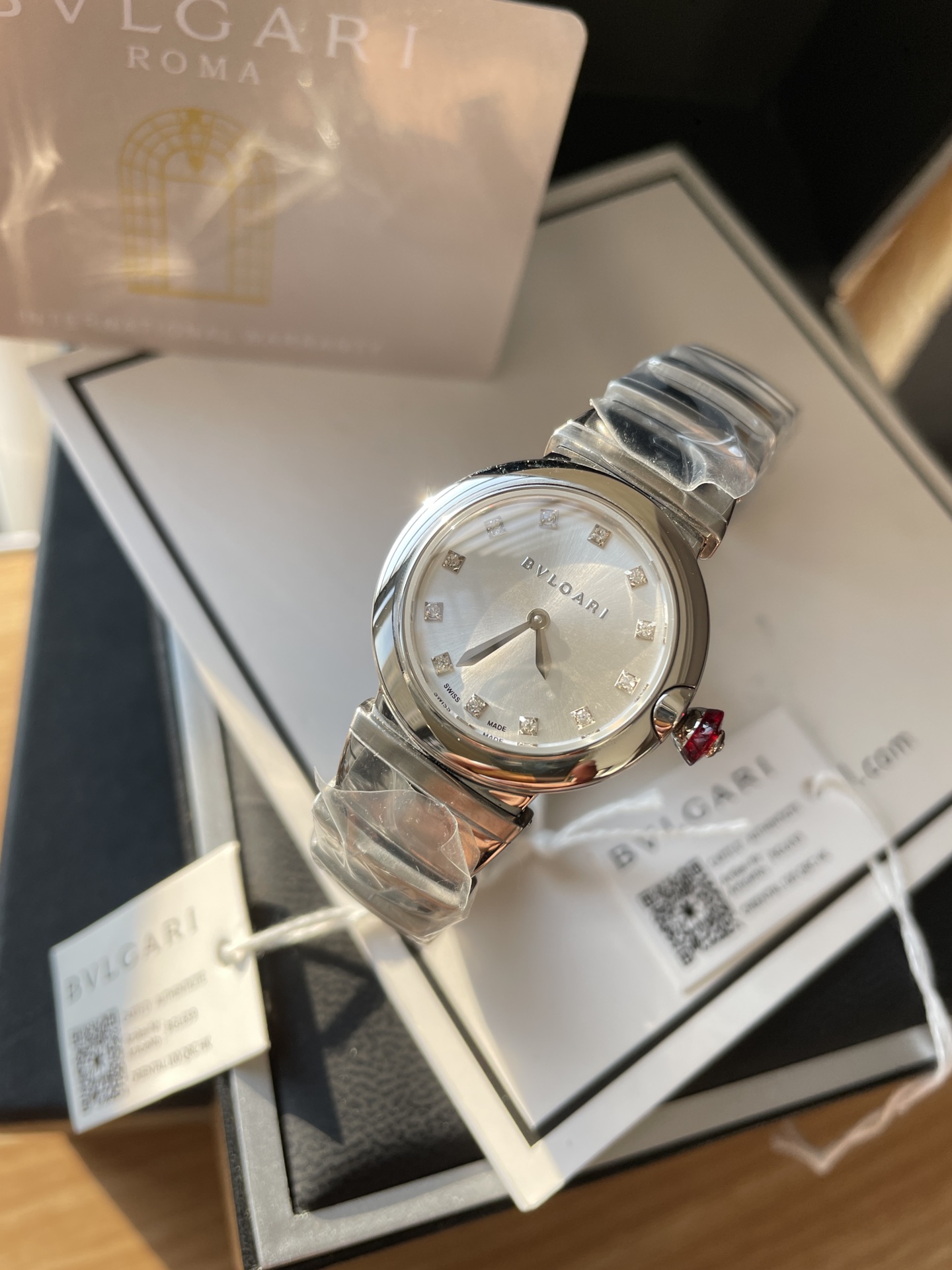 【18-22日にお届け】BVLGARI レディース 腕時計   28MM