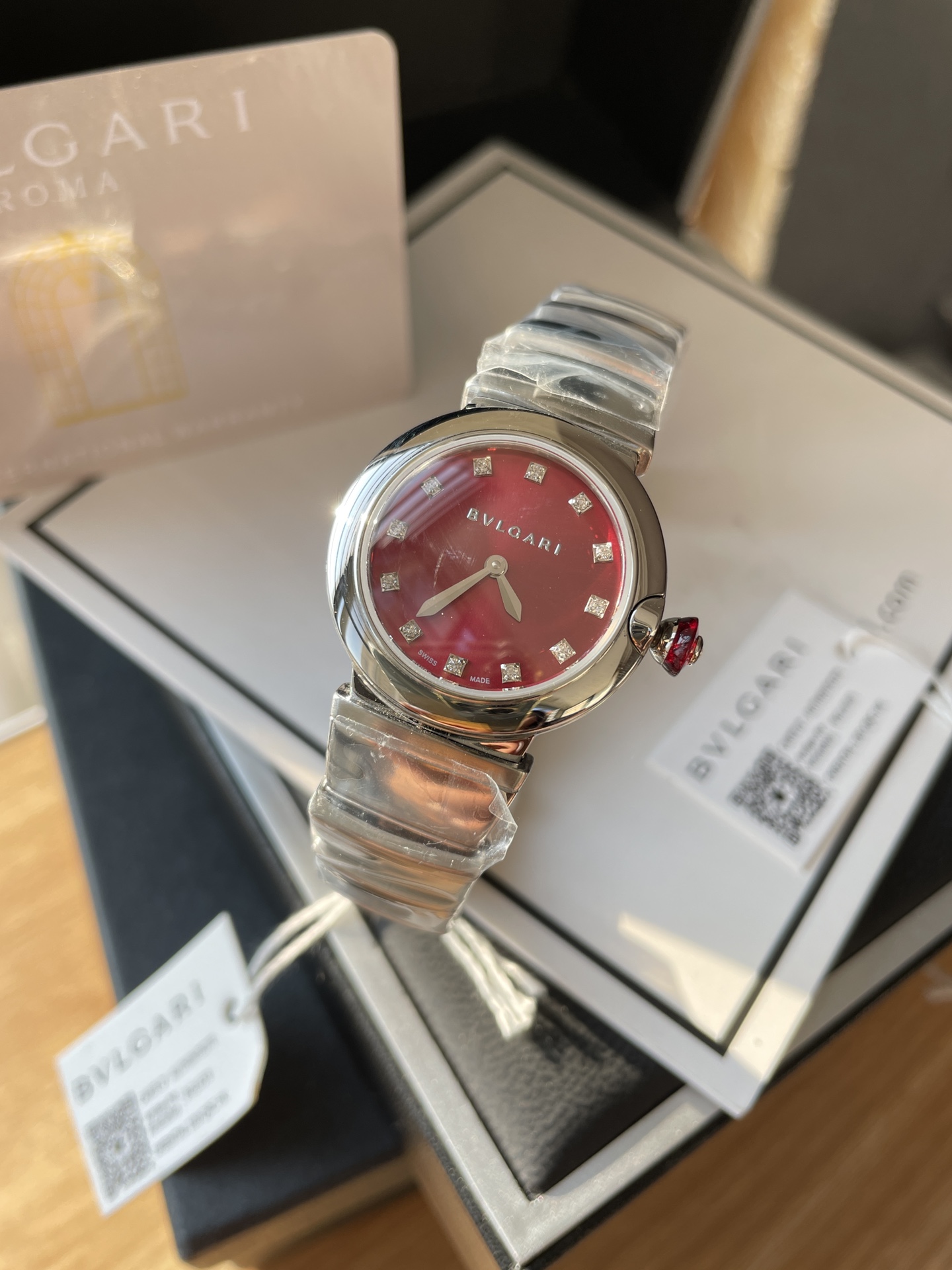 【18-22日にお届け】BVLGARI レディース 腕時計   28MM