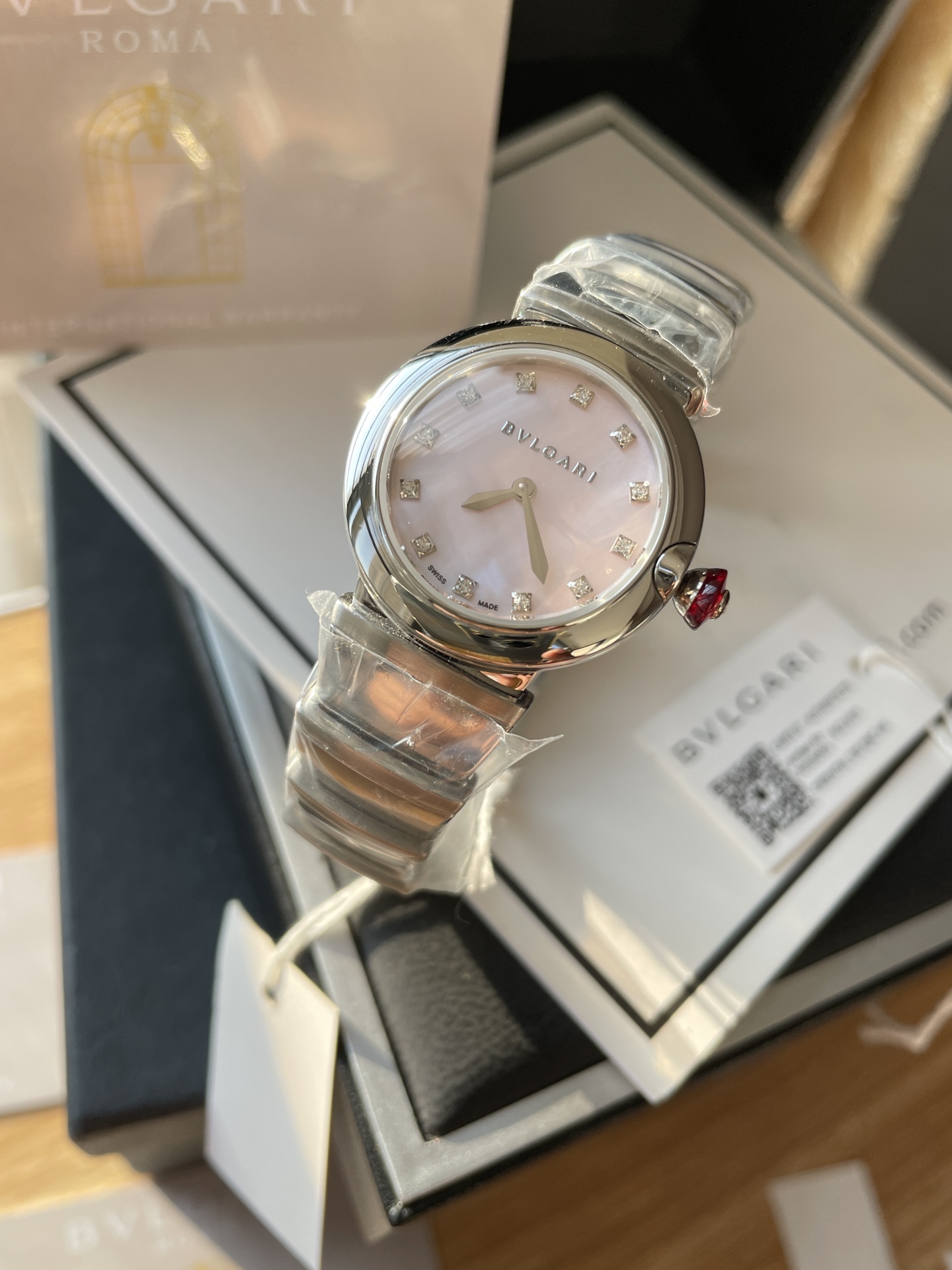 【18-22日にお届け】BVLGARI レディース 腕時計   28MM