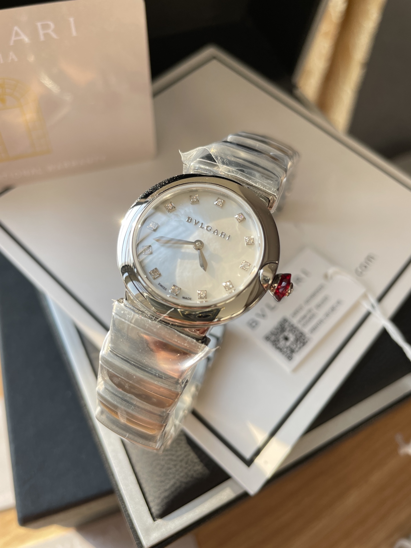 【18-22日にお届け】BVLGARI レディース 腕時計   28MM