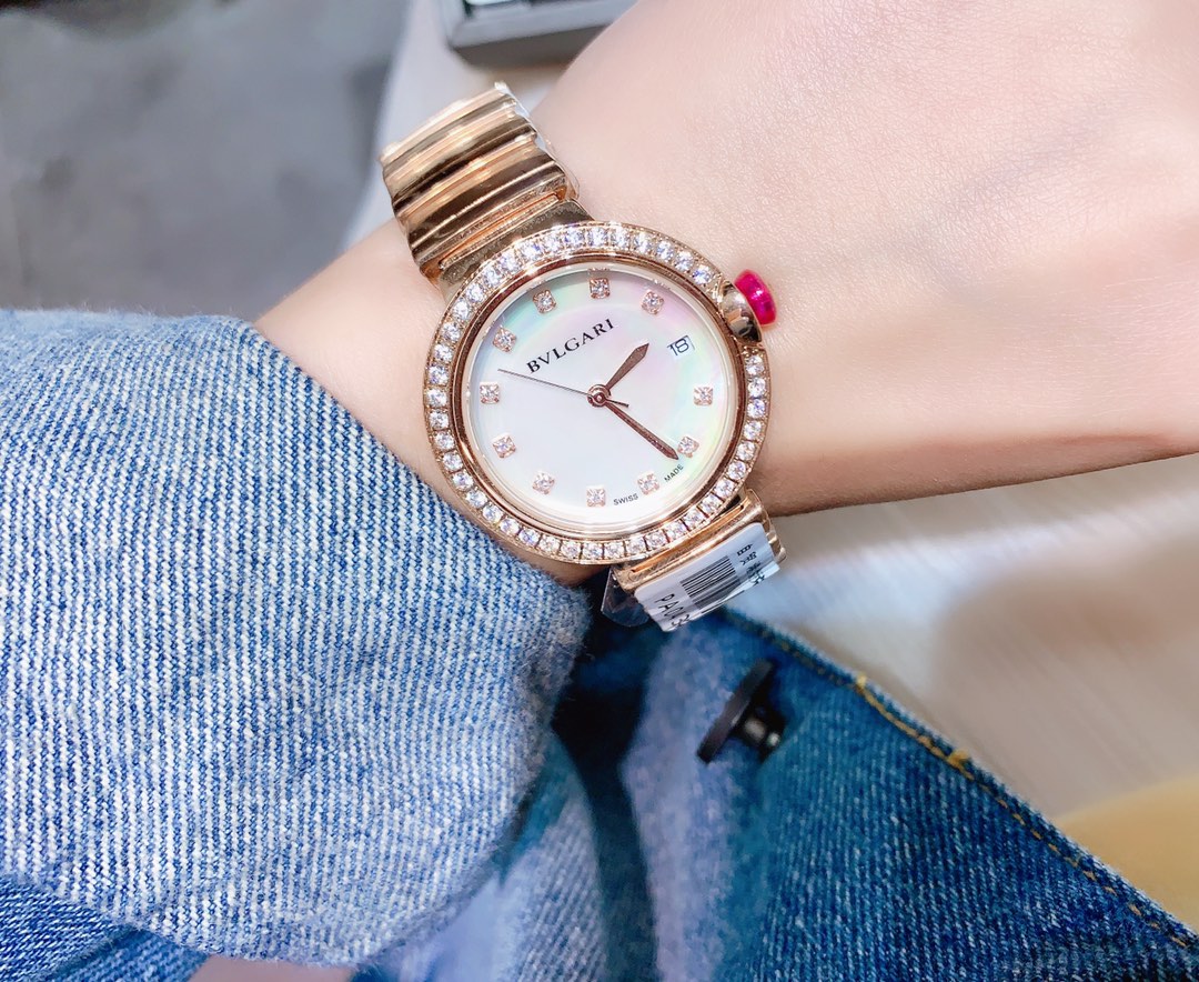 【18-22日にお届け】BVLGARI レディース 腕時計   28MM