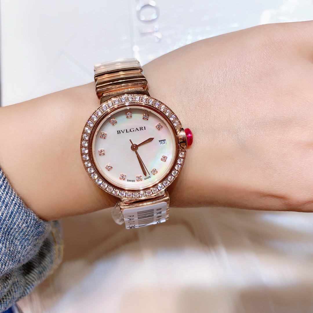 【18-22日にお届け】BVLGARI レディース 腕時計   28MM