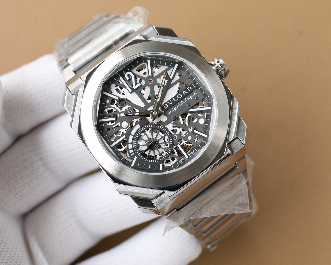 【12-15日にお届け】BVLGARI メンズ 腕時計  43MM 